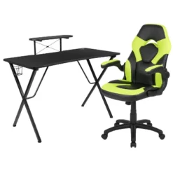 Flash Furniture Gaming Desk And Racing Chair Set With Cup Holder, Headphone Hook, And Monitor/Smartphone Stand 24 Flash Furniture Gaming Desk And Racing Chair Set With Cup Holder, Headphone Hook, And Monitor/Smartphone Stand -Furniture Haven Shop GUEST 77fc4ee4 fc62 4626 bb36 f001d39d305c