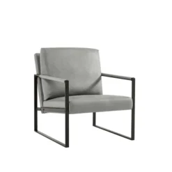 PU Leather Metal Frame Armchair With Non-slip Adsorption Feet And Back Cushion - ModernLuxe 9 PU Leather Metal Frame Armchair With Non-slip Adsorption Feet And Back Cushion - ModernLuxe -Furniture Haven Shop GUEST 790e1b72 2030 47f8 8ef4 987fa1177fc5