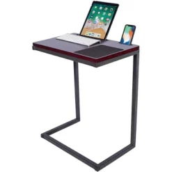 Sofa + Sam Table TV Tray With Tablet And Phone Slots - Espresso -Furniture Haven Shop GUEST 792fe598 6a49 4194 ad32 7de4c6215f5b