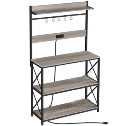 Yaheetech 63″ H Kitchen Baker’s Racks With 2 AC Outlets, 4-Tier Microwave Oven Stand 14 Yaheetech 63″ H Kitchen Baker’s Racks With 2 AC Outlets, 4-Tier Microwave Oven Stand -Furniture Haven Shop GUEST 7950b52b d6fc 4365 8b43 67ee3478a97e