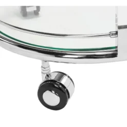 Lennon Acrylic Bar Trolley - Chrome - Safavieh -Furniture Haven Shop GUEST 79a2786e be8e 4f69 9ea0 9241115ecbe1