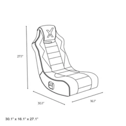 Flash 2.0 Wired Gaming Chair Black/Red - X Rocker -Furniture Haven Shop GUEST 7a64e35c 4262 4377 af4f 2edcd96d6256