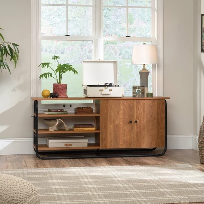 Union Plain Credenza TV Stand For TVs Up To 65" Prairie Cherry - Sauder 3 Union Plain Credenza TV Stand For TVs Up To 65" Prairie Cherry - Sauder - Image 3