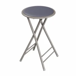 Hastings Home 24" Foldable Padded Indoor Counter-Height Stool – Gray -Furniture Haven Shop GUEST 7b1eb5aa 0f24 4f39 aa30 0ffb01c782d6