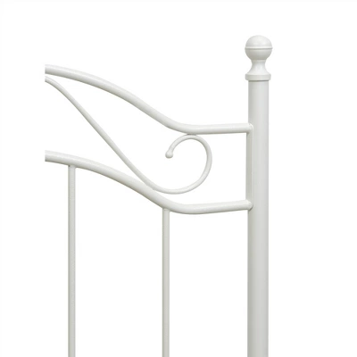 Twin Rozella Metal Bed White - Dorel Living 2 Twin Rozella Metal Bed White - Dorel Living - Image 2
