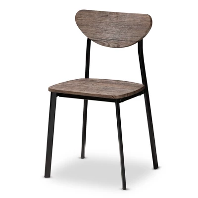 5pc Ornette Mid Century Modern Matte Frame Dining Set Light Brown - Baxton Studio 1 5pc Ornette Mid Century Modern Matte Frame Dining Set Light Brown - Baxton Studio