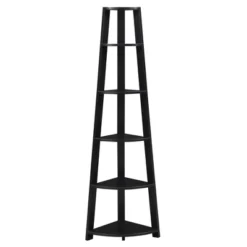 71" Newport 5 Tier Corner Bookshelf - Breighton Home -Furniture Haven Shop GUEST 7b896c18 8a60 4ae9 95a7 ff11d0a66fb0