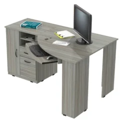 Corner Workcenter Gray - Inval -Furniture Haven Shop GUEST 7ba0ea2b dd79 4330 b242 d637c98f596c