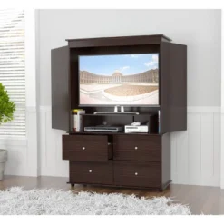 70.9" Video Combo Armoire Espresso - Inval -Furniture Haven Shop GUEST 7ba78d2a 24a2 4a58 a4b9 746e18758a10