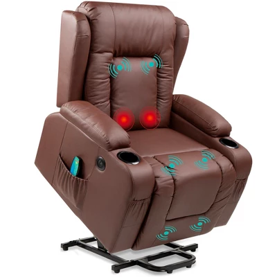 Best Choice Products Electric Power Lift Recliner Massage Chair Furniture W/ USB Port, Heat, Cupholders 8 Best Choice Products Electric Power Lift Recliner Massage Chair Furniture W/ USB Port, Heat, Cupholders - Image 8