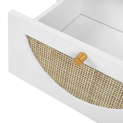 Arina Farmhouse Natural Rattan Vertical 4 With Deep Drawers Dresser-The Pop Maison 8 Arina Farmhouse Natural Rattan Vertical 4 With Deep Drawers Dresser-The Pop Maison - Image 8