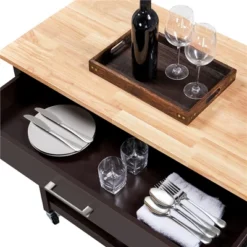 Yaheetech Rolling Kitchen Island Microwave Oven Stand With 3 Shelves And Worktop -Furniture Haven Shop GUEST 7cfb5ff4 b451 4cf0 be3d 451bbb23ea80