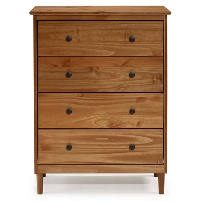 Stiva Classic Mid-Century Modern Vertical 4 Drawer Dresser - Saracina Home 3 Stiva Classic Mid-Century Modern Vertical 4 Drawer Dresser - Saracina Home - Image 3
