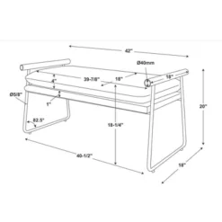 Cushioned Metal & Wood Bench - Cream/Black - Hearth & Hand™ With Magnolia 9 Cushioned Metal & Wood Bench - Cream/Black - Hearth & Hand™ With Magnolia -Furniture Haven Shop GUEST 7e0edb24 cd83 4489 8c4c a968e3c33a6c