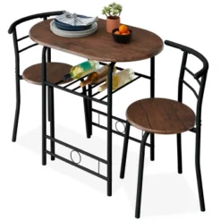 Best Choice Products 3-Piece Wood Dining Room Round Table & Chairs Set W/ Steel Frame, Built-In Wine Rack 18 Best Choice Products 3-Piece Wood Dining Room Round Table & Chairs Set W/ Steel Frame, Built-In Wine Rack -Furniture Haven Shop GUEST 7f106d15 dee3 4a0f b1ca a667754980b5