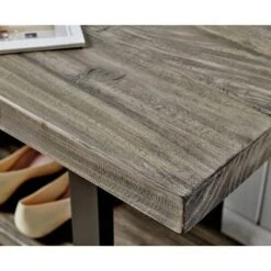 Pomona Metal And Reclaimed Wood Bench Slate Gray - Alaterre Furniture -Furniture Haven Shop GUEST 7f6bc531 798e 4a21 aef5 d54325eeb553