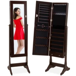 Best Choice Products 6-Tier Standing Mirror Lockable Storage Organizer Cabinet Armoire W/ LED Lights 15 Best Choice Products 6-Tier Standing Mirror Lockable Storage Organizer Cabinet Armoire W/ LED Lights -Furniture Haven Shop GUEST 7f8c74f3 fec7 48e3 8ab4 12ff3453bf6c