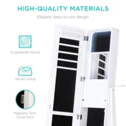 Best Choice Products Full Length LED Mirrored Jewelry Storage Organizer Cabinet W/ Interior & Exterior Lights 12 Best Choice Products Full Length LED Mirrored Jewelry Storage Organizer Cabinet W/ Interior & Exterior Lights -Furniture Haven Shop GUEST 812654c9 8a62 4b21 968a 1467f92895da