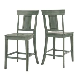 Set Of 2 24" South Hill Panelled Back Counter Chair - Inspire Q -Furniture Haven Shop GUEST 8244fa87 db44 4d85 a63e 15f0207ba04f