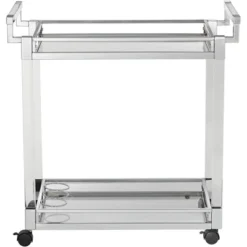 Studio 55D Rossi 32 3/4" Wide Clear Acrylic And Chrome Rolling Serving Bar Cart 10 Studio 55D Rossi 32 3/4" Wide Clear Acrylic And Chrome Rolling Serving Bar Cart -Furniture Haven Shop GUEST 82501817 180d 48e6 a113 47dad5dc21f9