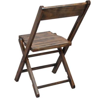 Emma And Oliver Slatted Wood Folding Wedding Chair - Event Chair - Antique Black, Set Of 4 1 Emma And Oliver Slatted Wood Folding Wedding Chair - Event Chair - Antique Black, Set Of 4