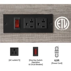 Yaheetech 4-Tier 55" Kitchen Baker's Rack With Power Outlet -Furniture Haven Shop GUEST 82a94377 33ab 4ead a366 4fbcb8e19aa1