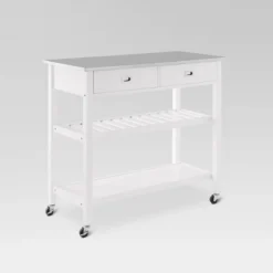 Chloe Stainless Steel Top Kitchen Island Cart - Crosley -Furniture Haven Shop GUEST 830f947e 15f6 452c b9e5 ca0007b3cc0c