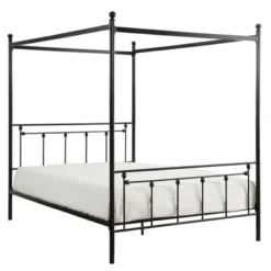 Chelone Queen Metal Canopy Platform Bed In Black - Lexicon -Furniture Haven Shop GUEST 834cb037 1cee 4f9d a742 e23a137e2718