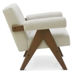 Set Of 2 Morgan Upholstered 19.7" Wider Seat And Armrest With Upside Down "V" Shape Design Rubberwood Legs Accent Chair-The Pop Maison 13 Set Of 2 Morgan Upholstered 19.7" Wider Seat And Armrest With Upside Down "V" Shape Design Rubberwood Legs Accent Chair-The Pop Maison -Furniture Haven Shop GUEST 84565bb3 a2f2 4a91 8f0e 45e8cbea6fb9