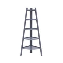 63" X 26.5" Five-Tier Pyramid Corner Ladder Shelf - Danya B. 12 63" X 26.5" Five-Tier Pyramid Corner Ladder Shelf - Danya B. -Furniture Haven Shop GUEST 85148b12 3541 4bf5 9a40 3dbd8d488ebc