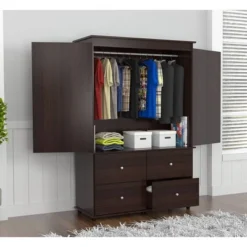 70.9" Video Combo Armoire Espresso - Inval -Furniture Haven Shop GUEST 859e899f 6e29 456b b4cb c3e48f46ad43