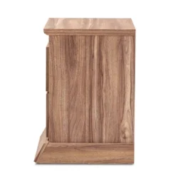 Ryker Oak Finished 2 Drawer Wood Nightstand Brown - Baxton Studio 11 Ryker Oak Finished 2 Drawer Wood Nightstand Brown - Baxton Studio -Furniture Haven Shop GUEST 85fd76e8 0406 4ba0 bde7 3343e83318b9