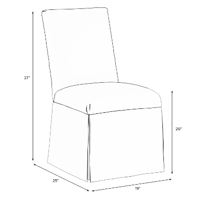 James Slipcover Armless Dining Chair Zuma - Skyline Furniture 6 James Slipcover Armless Dining Chair Zuma - Skyline Furniture - Image 6