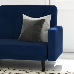 Emma And Oliver Plush Padded Upholstered Split Back Sofa Futon With Vertical Channel Tufting And Wooden Legs 15 Emma And Oliver Plush Padded Upholstered Split Back Sofa Futon With Vertical Channel Tufting And Wooden Legs -Furniture Haven Shop GUEST 86a3b819 ee06 4e85 8729 e98da70d9da2