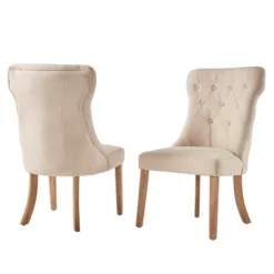 Set Of 2 Amiford Button Tufted Hourglass Dining Chair - Inspire Q -Furniture Haven Shop GUEST 891fae42 9b78 43f6 8c47 a53b63c05d3c