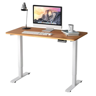 Costway Electric Adjustable Standing Desk Stand Up Workstation W/Control WhiteBlack MapleTeak 11 Costway Electric Adjustable Standing Desk Stand Up Workstation W/Control WhiteBlack MapleTeak - Image 11