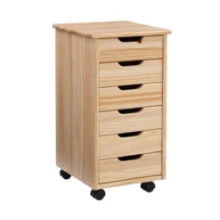 Cary 6 Drawer Rolling Storage Cart - Linon -Furniture Haven Shop GUEST 8a2625e2 6911 428a 9b71 137d5ac62964