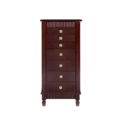 Tierra Contemporary Jewelry Armoire Merlot Brown - Powell Company -Furniture Haven Shop GUEST 8b5057ec b161 4189 8f6f a32bf7a39627