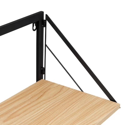 Honey-Can-Do 2 Tier Laundry Shelf With Wood Light Oak 1 Honey-Can-Do 2 Tier Laundry Shelf With Wood Light Oak