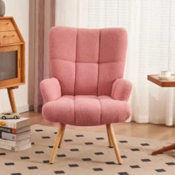 FERPIT Upholstered Teddy Velvet Accent Chair & Rocking Chair With Wingback Design -Furniture Haven Shop GUEST 8be73a6d d6d4 4eb1 8124 9e45c7f91817
