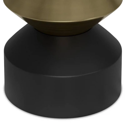 Clover Side Table Black/Brass - WyndenHall 4 Clover Side Table Black/Brass - WyndenHall - Image 4