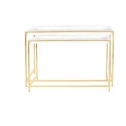 Set Of 2 Contemporary Console Tables White - Olivia & May -Furniture Haven Shop GUEST 8c6f6aed d8ef 4111 b42d 2d90fa662910
