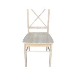 Set Of 2 X Back Chairs With Solid Wood Seat Unfinished - International Concepts -Furniture Haven Shop GUEST 8caa6ece 2a97 4340 b191 eb4212031de4