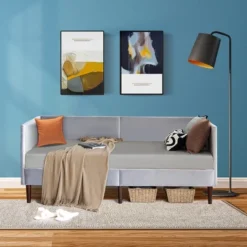 Costway Twin Daybed Upholstered Linen Wooden Sofa Bed Frame Heavy Duty Living Room Grey 16 Costway Twin Daybed Upholstered Linen Wooden Sofa Bed Frame Heavy Duty Living Room Grey -Furniture Haven Shop GUEST 8d9af4f7 571f 4cbf a659 bbd37d2471d7