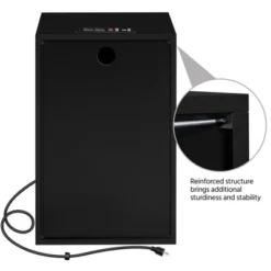 Yaheetech Tall Bedside Table End Table With Charging Station, Black -Furniture Haven Shop GUEST 8dcc1907 b55a 41f8 ba69 bee2852d2e43