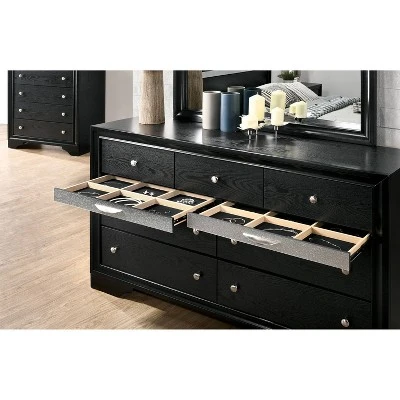 Oak Creek 9 Drawer Dresser Black - MiBasics 4 Oak Creek 9 Drawer Dresser Black - MiBasics - Image 4