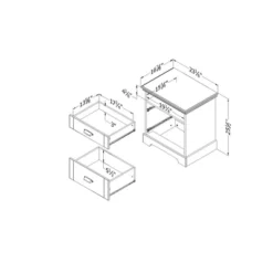 Lilak 2 Drawer Nightstand - South Shore -Furniture Haven Shop GUEST 8ed804d5 5b62 4cfb bc68 b5e0670cd024