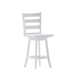 Merrick Lane Commercial Grade Classic Wooden Ladderback Swivel Stool With Solid Wood Seat And Footrest 23 Merrick Lane Commercial Grade Classic Wooden Ladderback Swivel Stool With Solid Wood Seat And Footrest -Furniture Haven Shop GUEST 8f77c837 b3e0 4eb9 abbb 5634612caf03