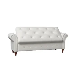 Cecily 63" Button-Tufted Large Storage Ottoman Upholstered Fabric Bench Features Rolled Arms, Window Seating, And Solid Wood Legs-Maison Boucle -Furniture Haven Shop GUEST 8faee9a8 9f10 40cf b061 1994e1122a0b