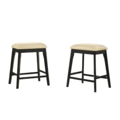 Set Of 2 25" Mirabelle Upholstered Counter Height Barstools - Carolina Chair & Table -Furniture Haven Shop GUEST 8fc51eaf 0419 4b4c b6af 9c95633dd1ee